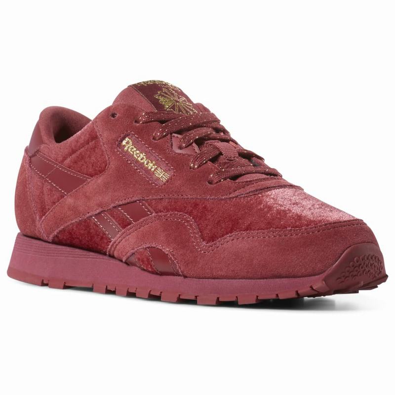 Tenisi Reebok Classic Nylon Fete Rosii/Aurii Romania DZ1104VD